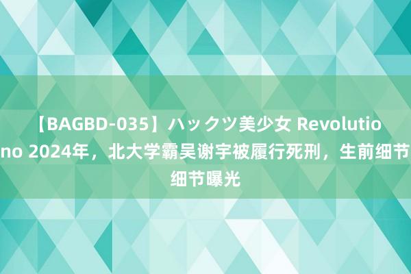 【BAGBD-035】ハックツ美少女 Revolution Rino 2024年，北大学霸吴谢宇被履行死刑，生前细节曝光