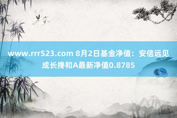 www.rrr523.com 8月2日基金净值：安信远见成长搀和A最新净值0.8785